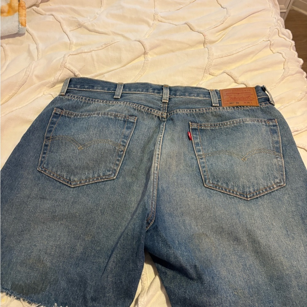 Men's Blue Denim jorts - Picture 2 of 7